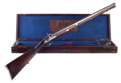 Joseph Bourne Percussion rifle 28th March Arms Militaria Auction